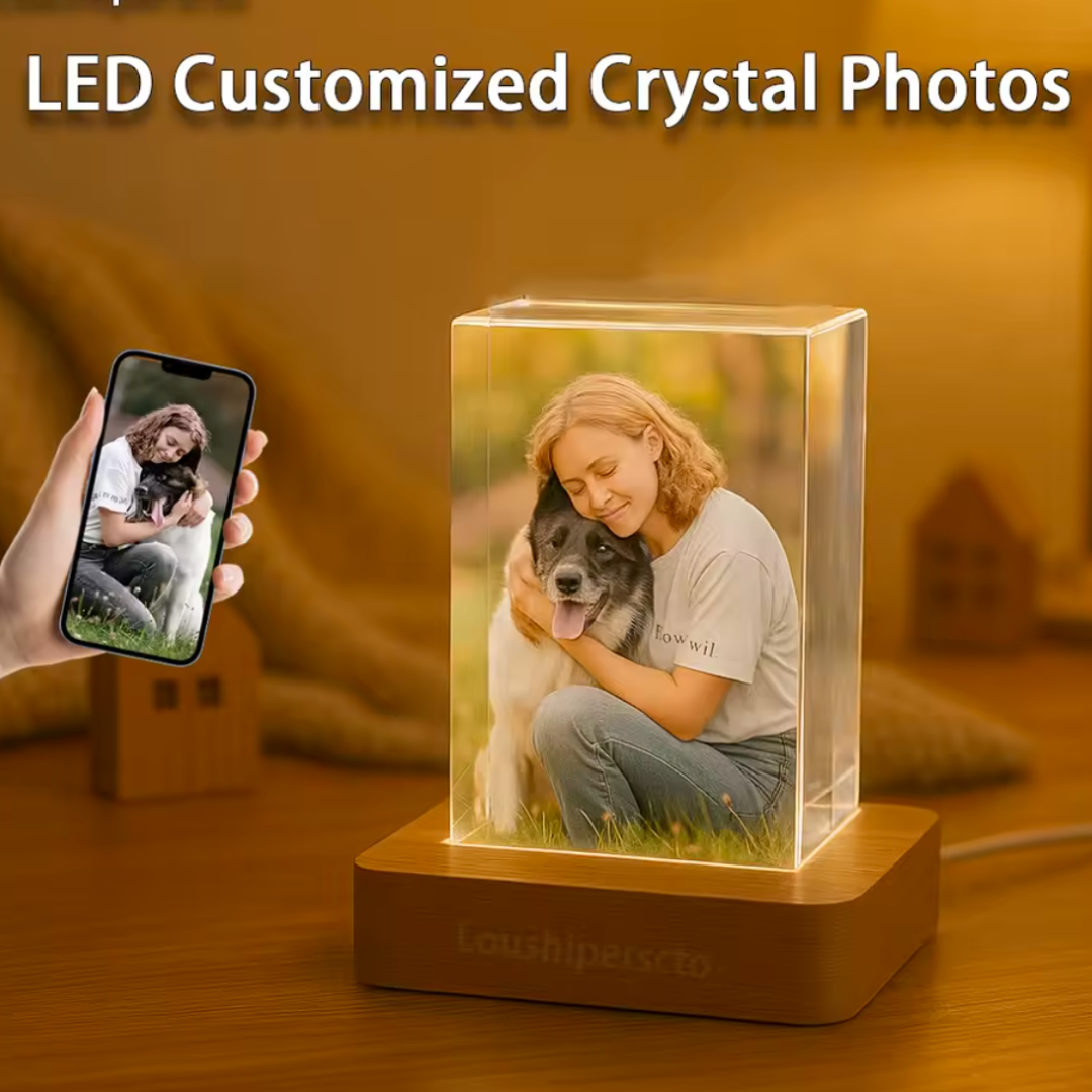 Crystal Personalizada LED